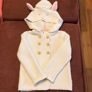 Mini Boden Knitted Lamb Sweater Jacket